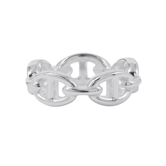 HERMES Chaine d'Ancre Ring Size PM/54/#14 SV925 - Picture 2 of 10